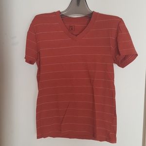 BDG rust orange v-neck shirt